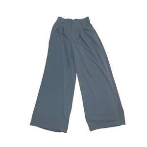 Halara High Waisted Wide Leg Blue Trousers